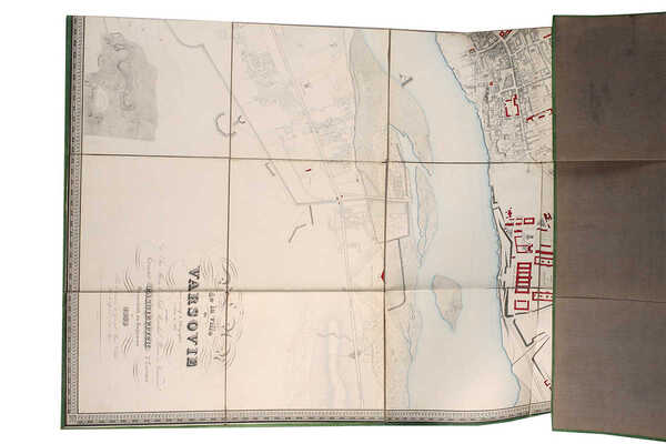 Карта Варшавы. 1838 г.  